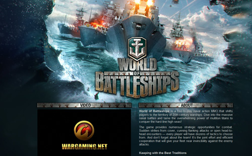 World of Battleships ra mắt website chính thức 2