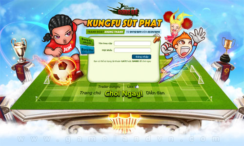 GameLandVN tặng VIP code Kungfu Bóng đá 2