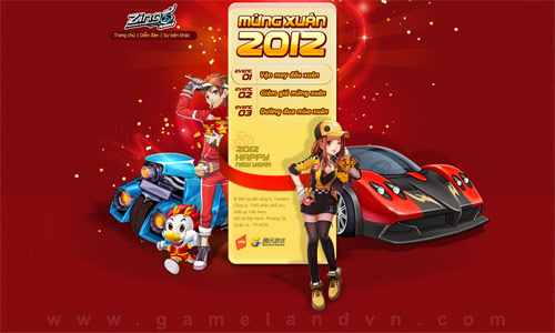 Zing Speed tưng bừng sự kiện chào đón năm mới 2012 2