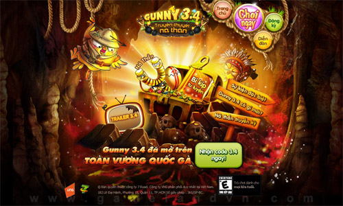 GameLandVN tặng 300 giftcode Gunny 3.4 2