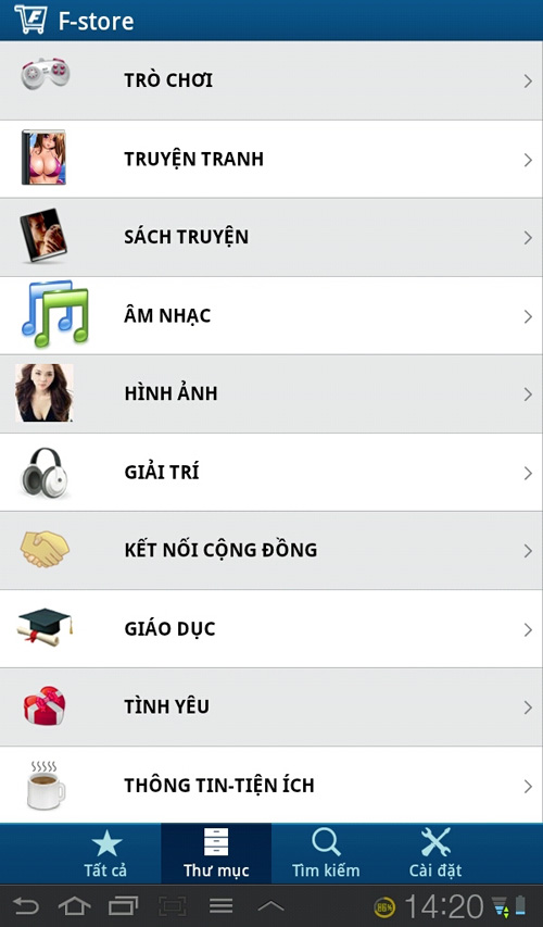 Kho ứng dụng Việt F-Store ra mắt phiên bản 2.4 2