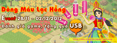 Dòng Máu Lạc Hồng tặng USB 8GB cho game thủ 2