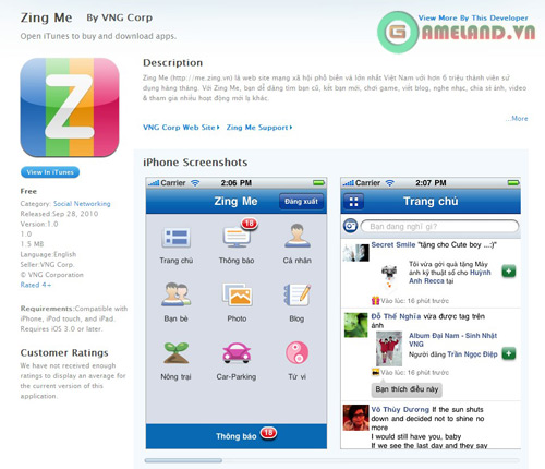 VNG ra mắt ứng dụng Zing Me trên Apple Store - Ảnh 2