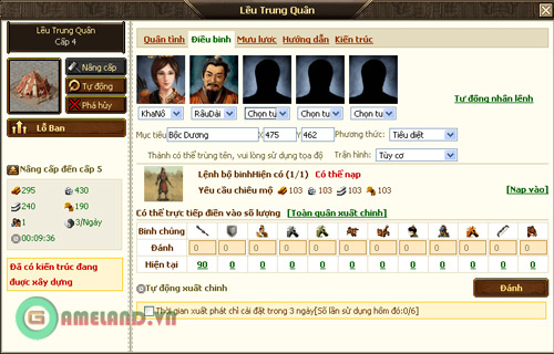 Webgame Phong Vân Tam Quốc ra mắt phiên bản 2.3.1 3